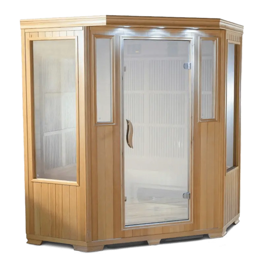 3-Person Infrared Sauna (Corner) - Good Health Saunas
